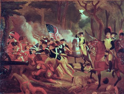 Colonel William Washington at the Battle of Cowpens, South Carolina, 17th January, 1781 by American School